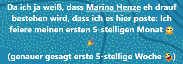Kundinnen-Erfolg Screenshot
